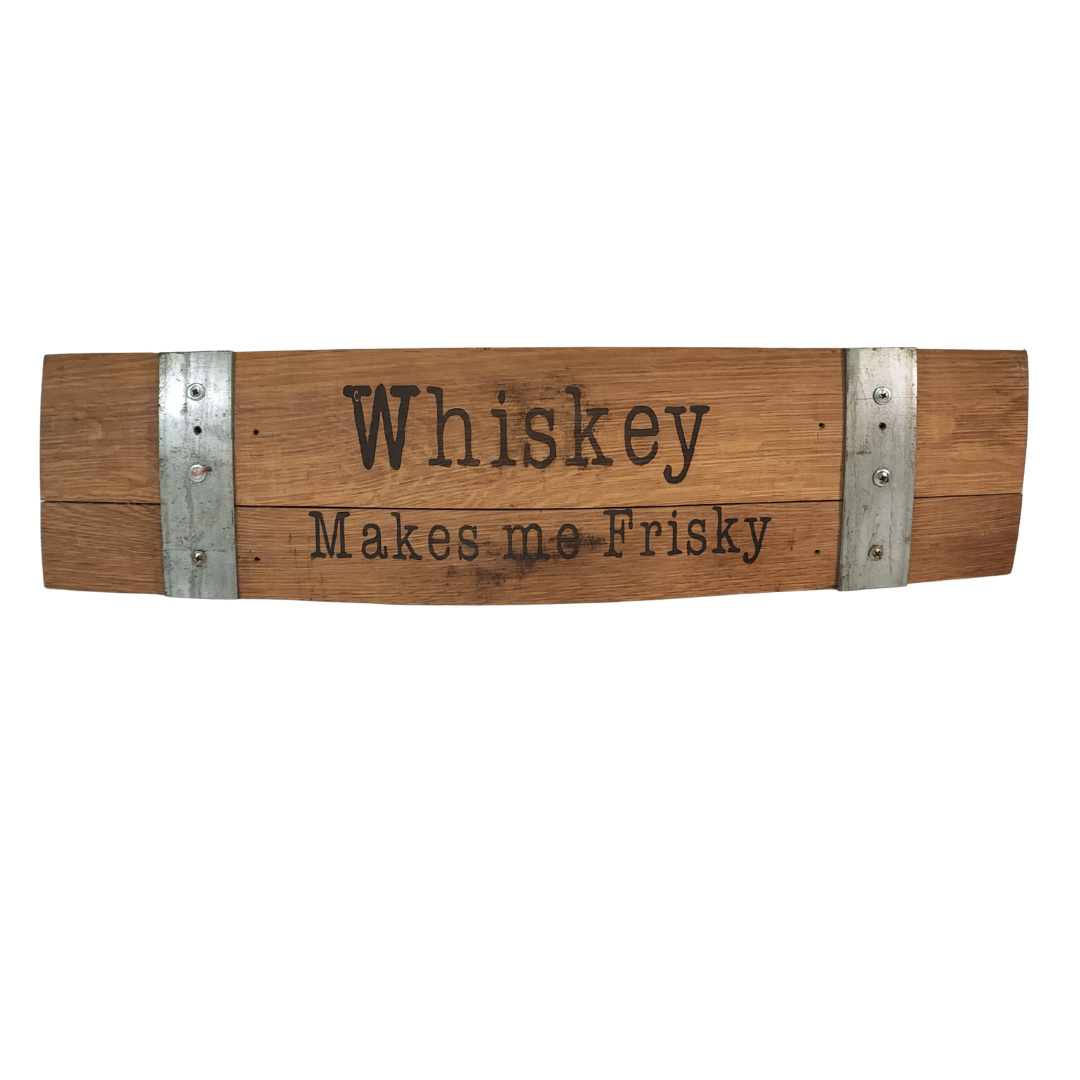 Whiskey Scripts on 24 Inch- Stave Sign