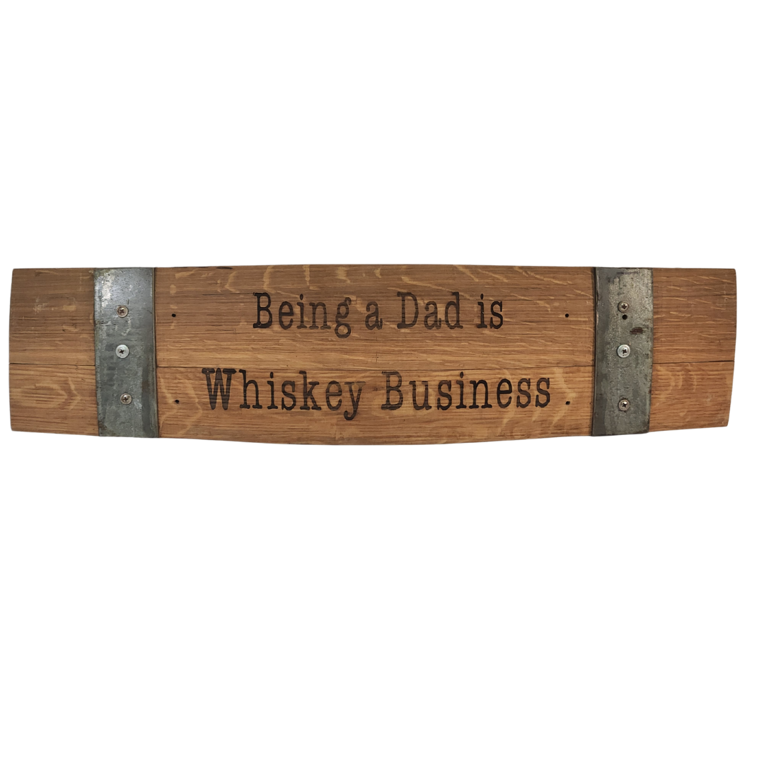 Whiskey Scripts on 24 Inch- Stave Sign