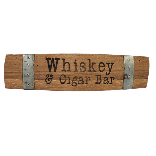 Whiskey Scripts on 24 Inch- Stave Sign