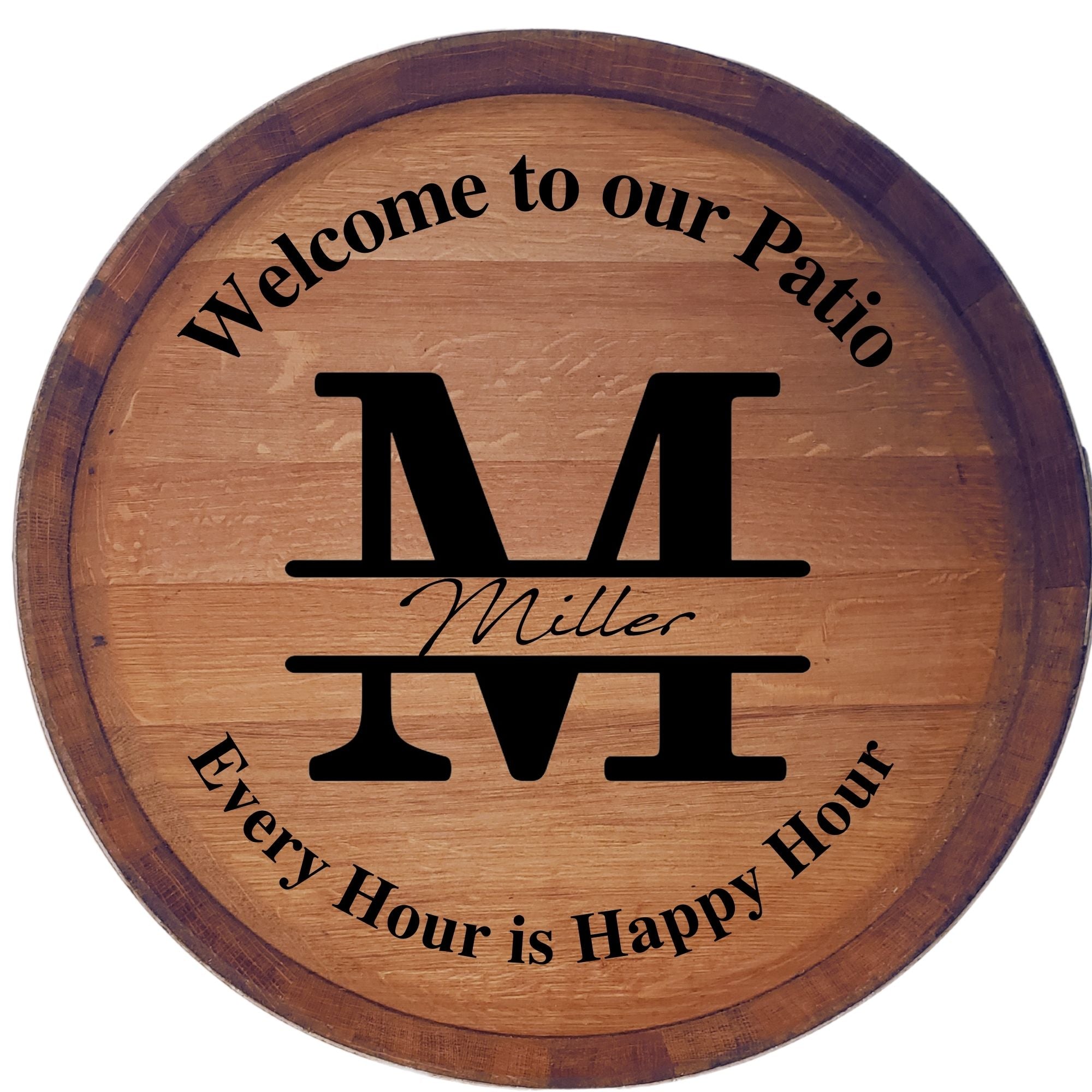 Logo popular engraved lazy susan, tray, or wall art