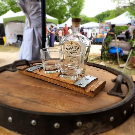 Single Band Bourbon Barrel Tray