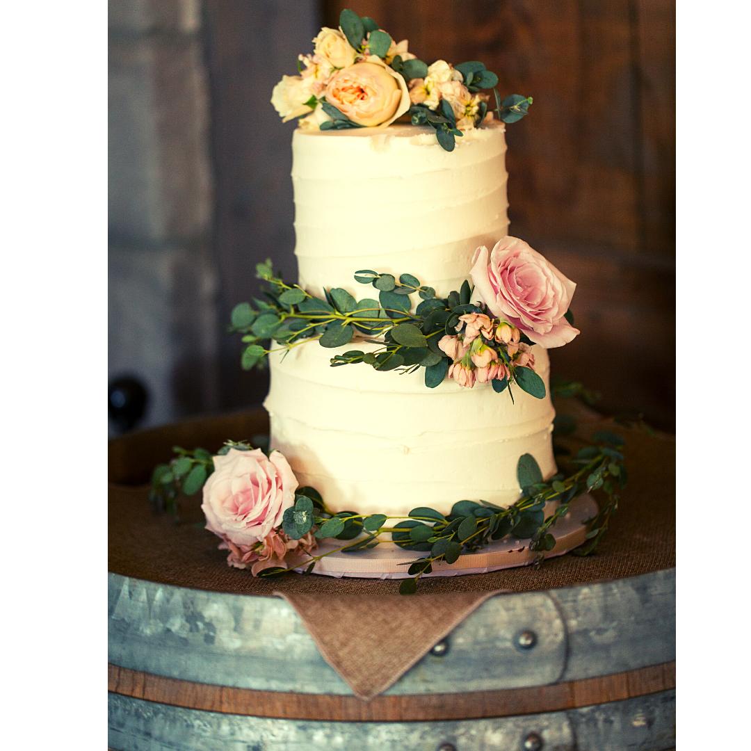 Flower Barrel wedding cake - Decorated Cake by Irina - CakesDecor